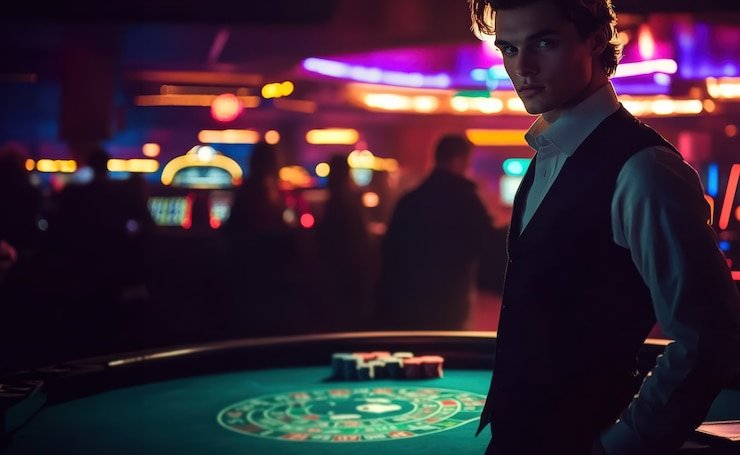 k71u Meja Roulette dan Baccarat Berstrim